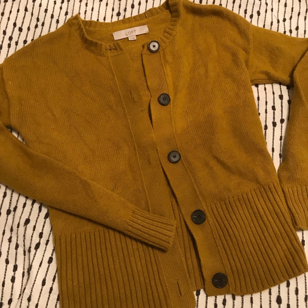 Lime green cardigan